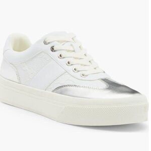 J/ Slides Metallic Trim Platform Sneaker 9.5 Women's